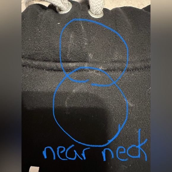 Calvin Klein Performance Black Cropped Hoodie Sweatshirt Pullover Size Medium - Picture 6 of 12